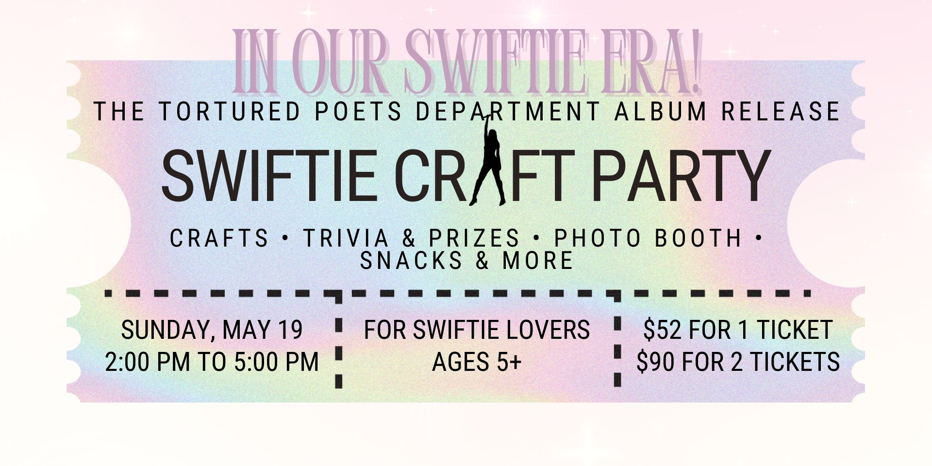 In Our Swiftie Era" Album Release Craft pARTy
